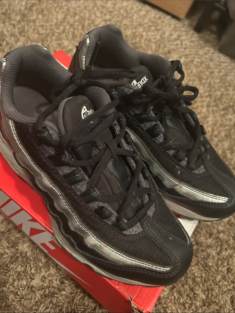 Nike Air Max 95 Y2K (GS) Black and Silver